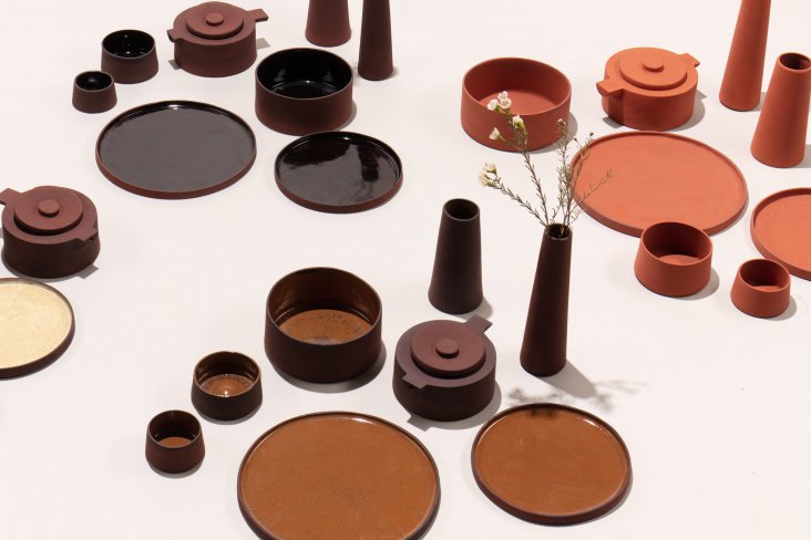 RECYCLING: Ceramic tableware made from toxic industrial waste.